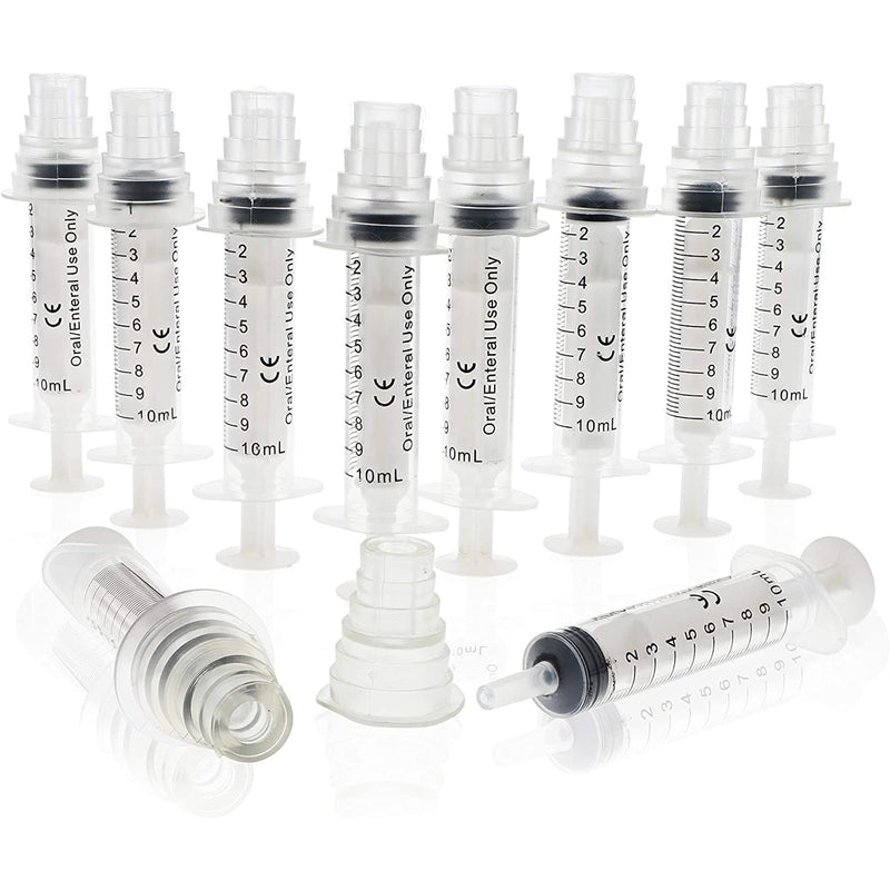 Bright Creations Oral Medicine Syringes with Bottle Adapter (Transparent, 10 Pack) - NewNest Australia