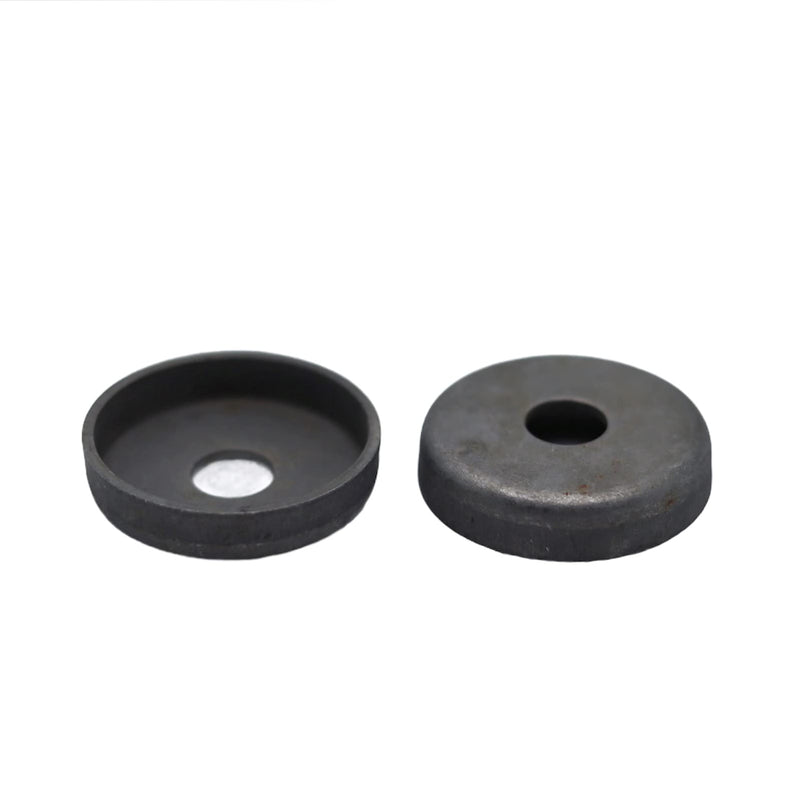 4 (Four) 1.5" Steel Weld On Cups Feet Metal Wrought Iron Patio Chair Leg Caps