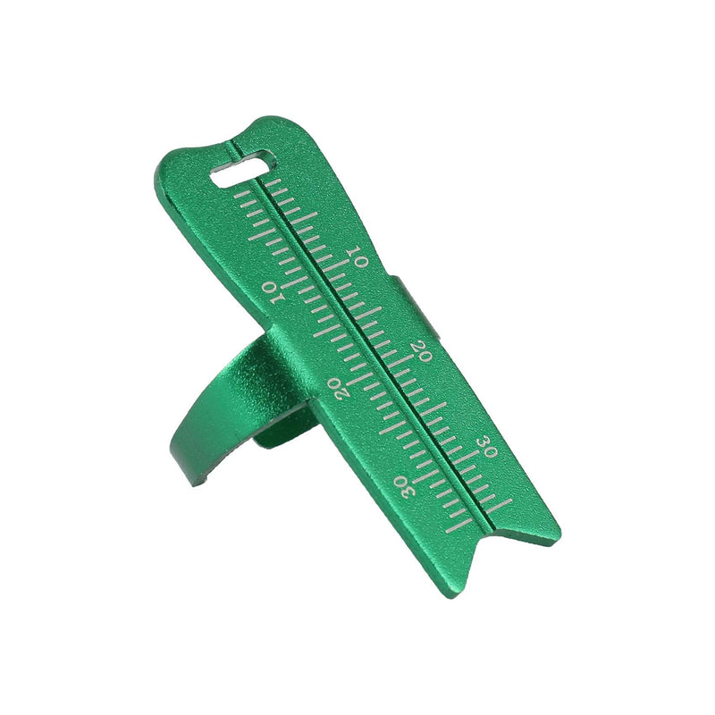Endo Measuring Ring, Aluminium Endodontic File Ruler Dental Root Canal Measurement Instrument Green