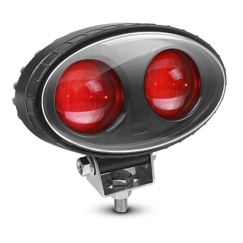 LED Forklift Safety Light RED for Warehouse Pedestrian Warning Spot Lights 8W 5.5inch 10V-80V