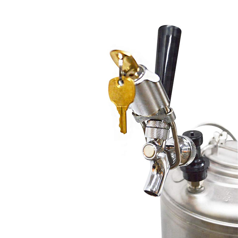 Beer Tap Lock, JoyTube Beer Tap Lock for Draft Beer Faucet, Homebrew Keg Equipment (2 Keys) Pack of 1