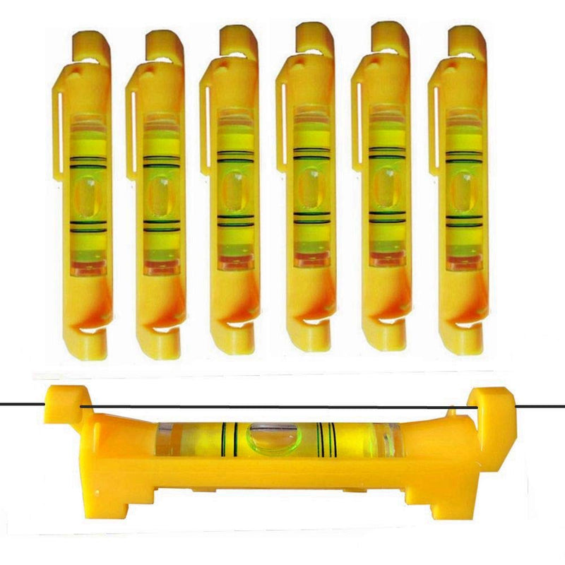 7 pcs Hanging Bubble Line Level for Building Trades, Engineering, Surveying, Metalworking and other Equipment Measure (Yellow - 7 Pack) Yellow - 7 Pack