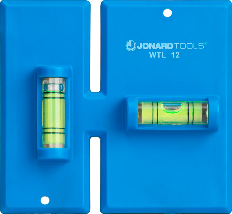 Jonard Tools WTL-12, Wall Box Template and Level for Old Work Electrical Boxes,Blue 1-Gang & 2-Gang