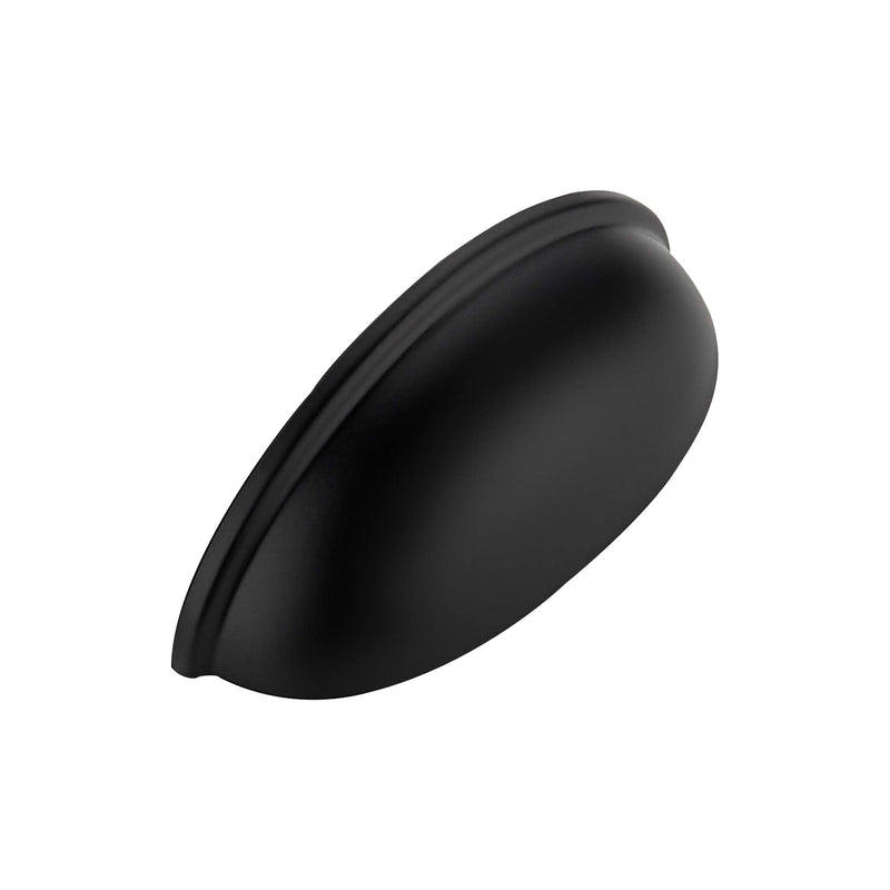Ravinte 10 Pack 3" Drawer Pulls Flat Black Cabinet Cup Pulls Kitchen Hardware Cabinet Handles Drawer Handles Knobs 3 inch Hole Center - NewNest Australia