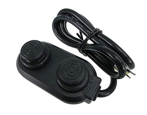 Pactrade Marine Boat Tilt Trim Switch - Black Push Button Transom Trim Control Rating 8A IP65 PC Push Switch Suitable for Boats, Fishing, Yachts, Ships