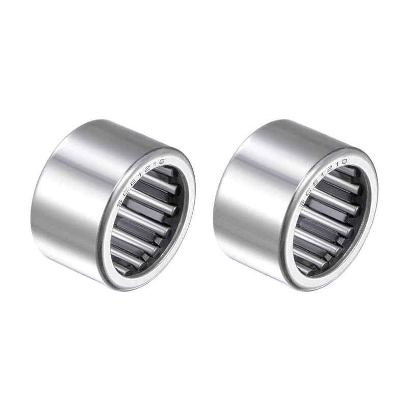 uxcell SCE1210 Needle Roller Bearings, Drawn Cup Open End, 3/4-inch Bore 1-inch OD 5/8-inch Width 12800N Static Load 17500N Dynamic Load 2pcs 3/4x1x5/8"
