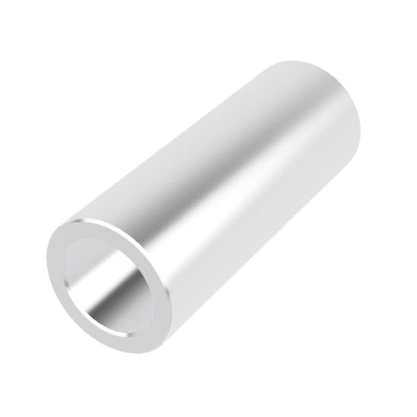 Aluminum Spacer 3/8" OD x 1/4" ID, Round Spacer, Unthreaded Standoff, Bushing, Plain Finish, Fits Screws Bolts 1/4" or M6 by Metal Spacers Online (1" Length, 10 Pack) 1" Length