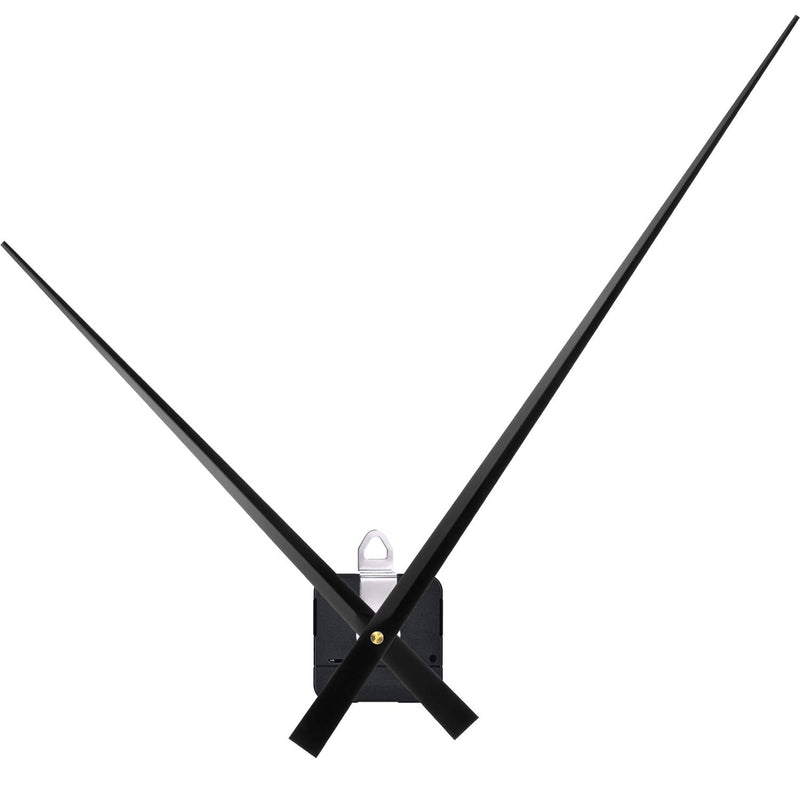 High Torque Clock Movement Mechanism with 17.8 Inch Long Clock Hands (Black) Black