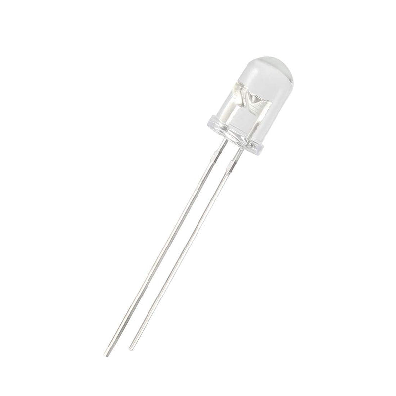 uxcell 100pcs 5mm 940nm Infrared Emitter Diode DC1.2-1.3V LED IR Emitter Light Emitting Diodes Clear Round Head