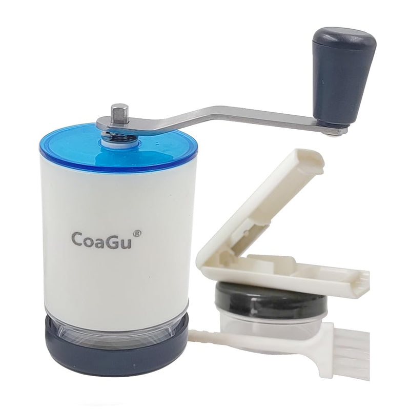 CoaGu Pill Crusher and Pulverizer - 2 Pack Pill Boxes and Cutter - Labor-Saving Grinder for Efficiently Crushing Multiple Tablets into Fine Powder 2pcs Pill Cases