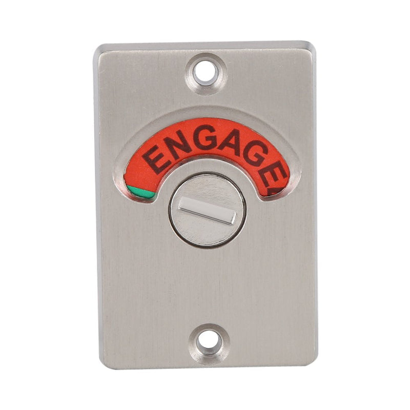 Stainless Steel Indicating Door Lock with Green Red Occupancy Indicator for Bathroom Toilet Partition Public Restroom