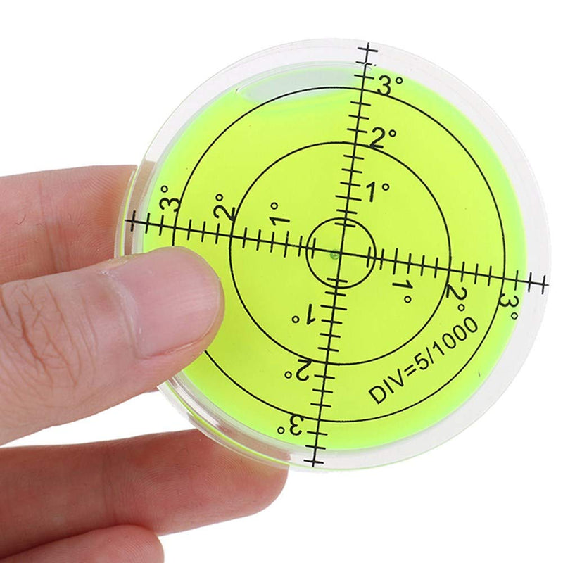Bubble Spirit Level 60x12mm Degree Marked Surface Circular Level Round Levels Bubble Measuring Layout Tools A-color