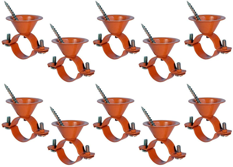 ICF-DQ01-10 Bell Hanger Copper Coated Steel for 1'' Pipe (10PK), 1, 10 Pack 1 in.