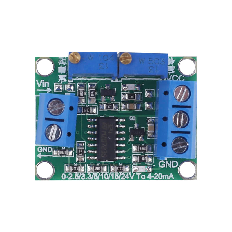 Voltage to Current Module, 0-5V to 4-20mA Voltage Transmitter Non-Isolated DC7-30V Signal Generator Moudle