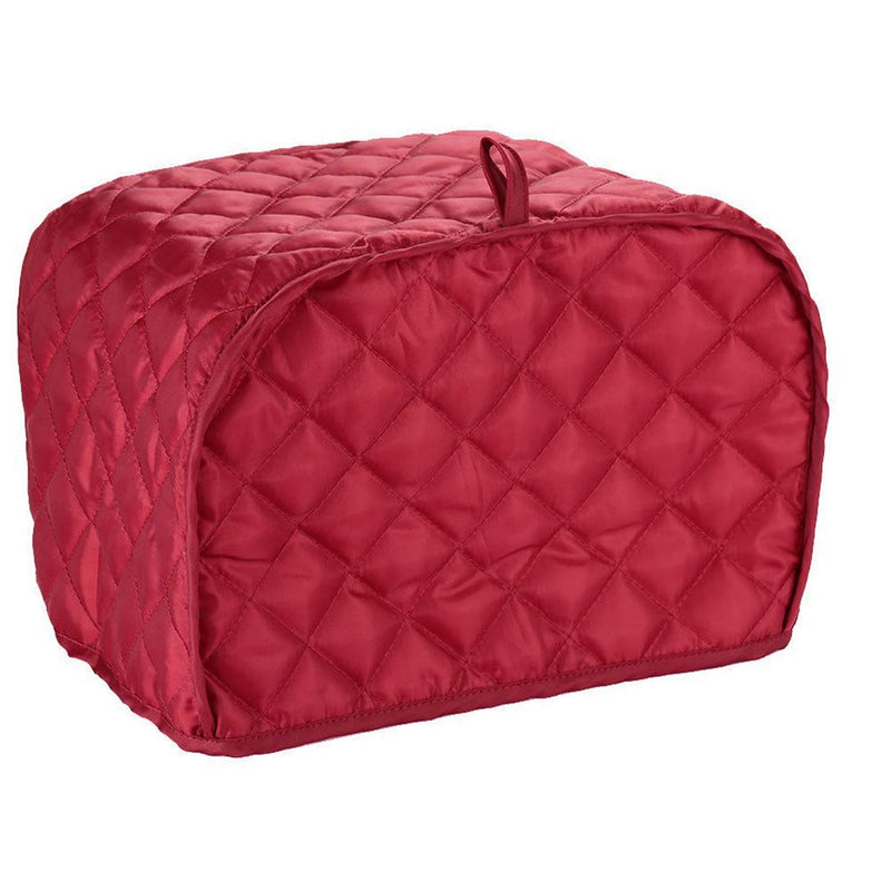 Toaster Cover 2 Slice,small Appliance Cover For Kitchen/Keep Toaster Free From Dust And Fingerprint (11.5w X 8d X 8h, Wine Red) Wine Red Toaster Cover 11.5" x 8" x 8"