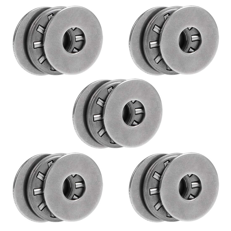 uxcell TC411 Thrust Needle Roller Bearings with Washers 1/4" Bore 11/16" OD 5/64" Width 5pcs 1/4"x11/16"x5/64"