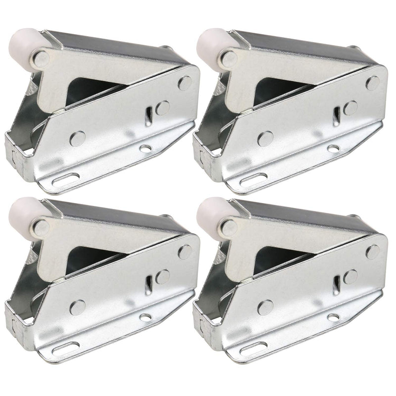 Push to Open Touch Release Lock Spring Loaded Latch for Kitchen Cabinet Cupboard Wardrobe Door (4 Pack)