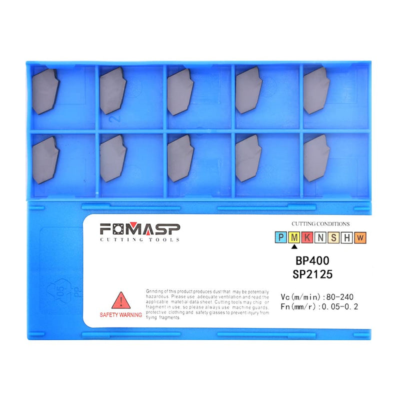 GTN-4 (SP400) CNC Grooving Carbide Inserts Steel Fit for SPB426 Lathe Grooving Cutting Tools 10pcs