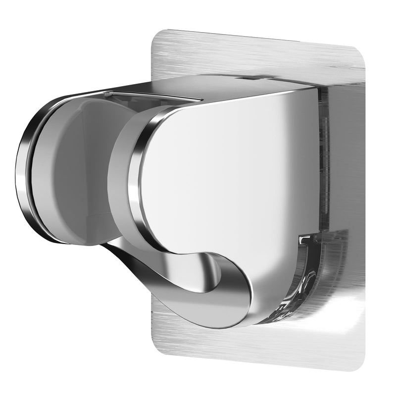 KAIYING Self Adhesive Handheld Shower Head Holder Wall Mount, Adjustable Angle Rv Shower Head Holder, Bathroom Shower Wand Holder, Universal Shower Bracket, ABS, Chrome 1.0