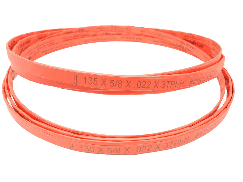 135x5/8x3TPI - 2 Pack Bone in Bandsaw Blades - Meat Cutting Fits Biro 44 & More