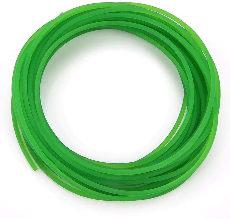 High-Performance Polyurethane Belt Green Rough PU Polyurethane Round Belt for Drive (2mm×10m)