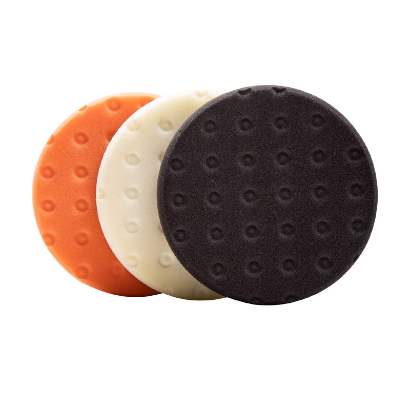 6.5" CCS Polishing Pad Kit (Set of 3) – Light Cutting, Polishing and Finishing Fits 6" Backing Plate 6.5" Multi
