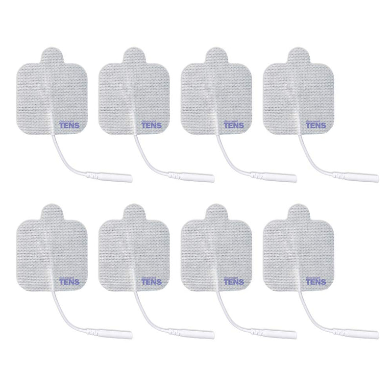 Discount TENS – EMPI Compatible TENS Electrodes, 8 Premium 2 x 2 Inch Self-Adhesive Replacement Pads for EMPI Units, Durable Reusable Electrodes for Focus, Respond Select, Epix and Empi Select 2x2 Inch (Pack of 8)