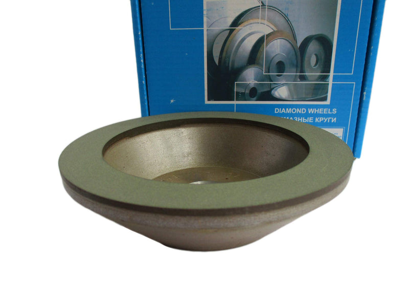 Dia 6 inch (150x20mm.) Hole 1.26" (32mm.) Width: 0.8" (20mm.) Type: 12A2-45 Cup Tool Diamond Grinding Wheel for Carbide (125/100 Micron (150 Grit))