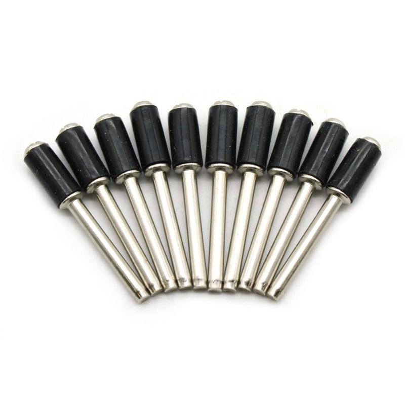 TEMO 10 pc 1/4 Inch Rubber Mandrel Sand Drum Holder 1/8 Inch Shank for Dremel Rotary Tools 1/4"Mandrel