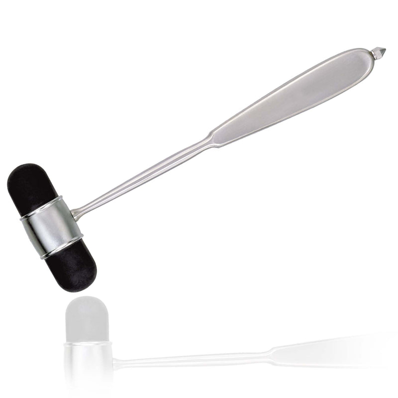 Professional-Grade Dejerine 20cm Neurological Reflex Hammer Black