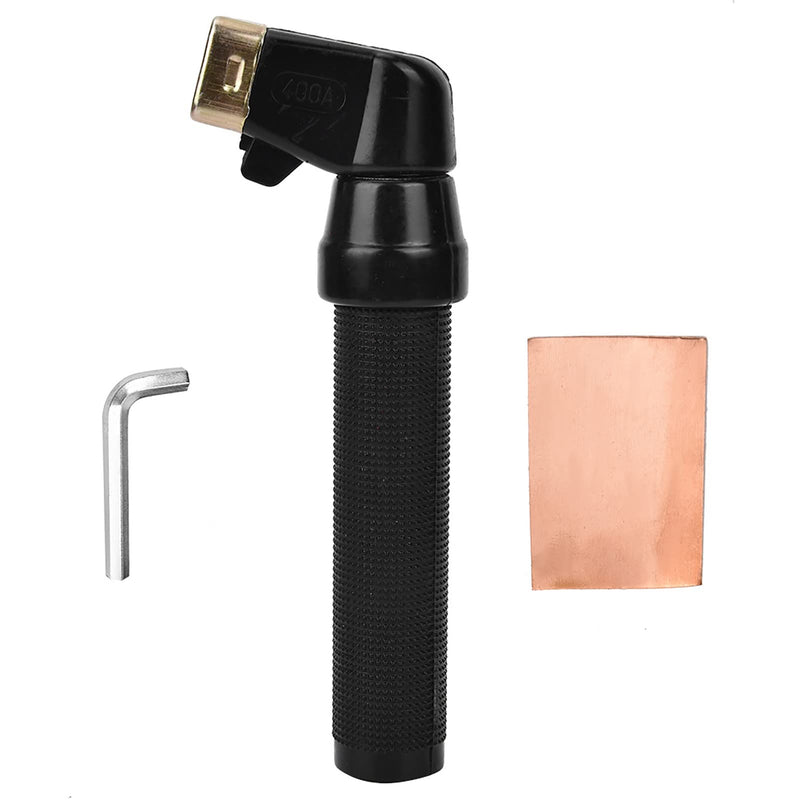 Arc Rod Welding Electrode Clamp, 400Amp Welder electrode holder (Black or Yellow)(Black)