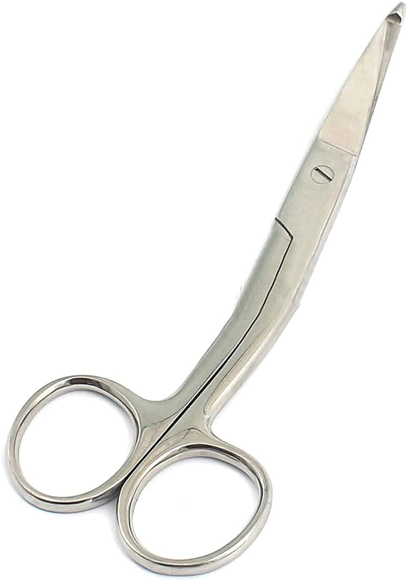 Knowles Bandage Scissors, Angled Shank, 5.5" German Grade