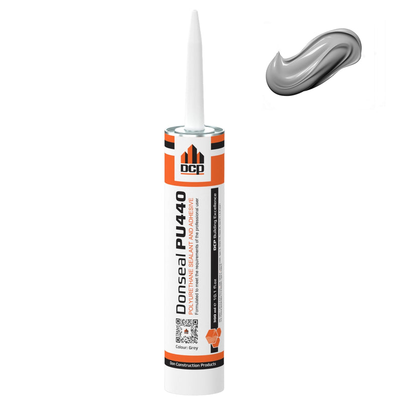 DCP Donseal PU440 Polyurethane Concrete Sealant 1 Pack– Non-Sag Concrete Caulk for Joints, Walls, Sidewalk, and Foundation, 10.1 fl. oz. Cartridge – Grey 1-Pack