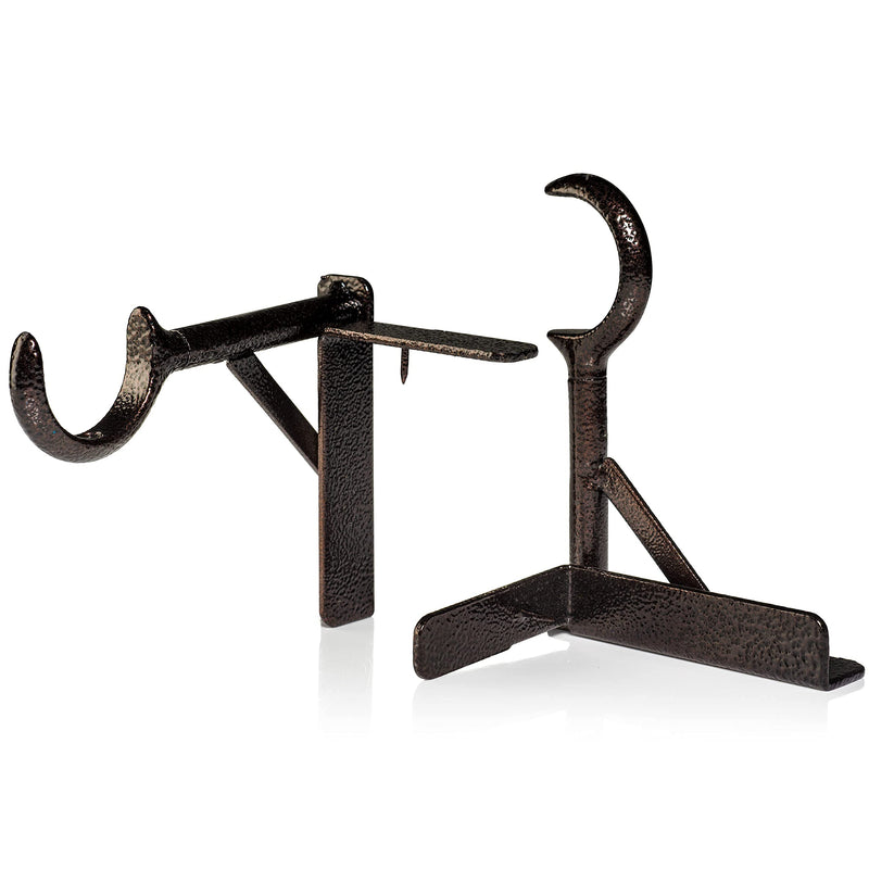 Spark Innovators Bronze Tap Bracket by Hang Hero - Easy Install No Drill Curtain Rod Brackets - As Seen on TV - Set of 2 - NewNest Australia