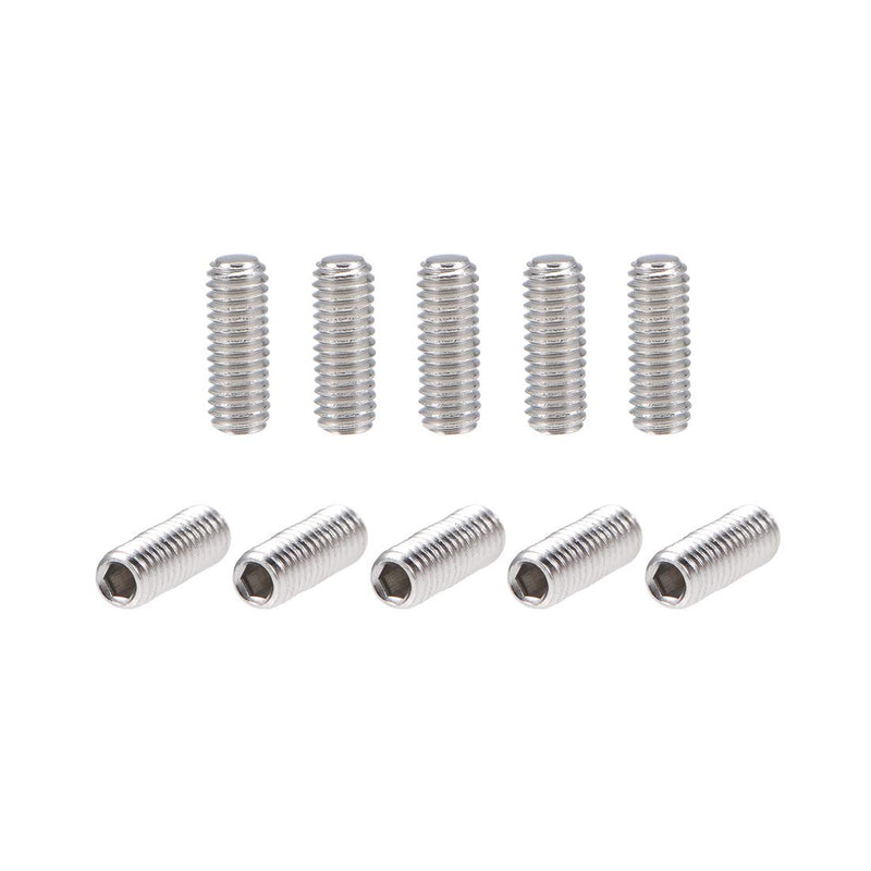 uxcell 100Pcs M3x8mm Internal Hex Socket Set Grub Screws Flat Point 304 Stainless Steel Screw