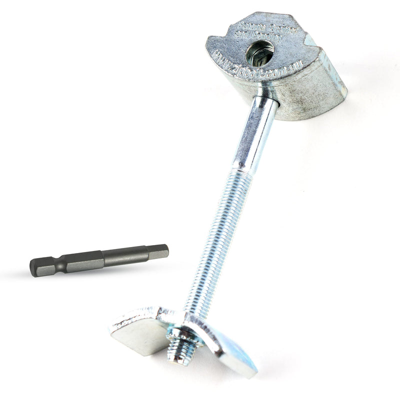 Zipbolt 10.500 Countertop Miter Connector — 5 Piece Joint Fastener Drawbolt Pack with 5mm Hex Bit for Joining Countertops, Butcher Blocks, Furniture, and More - Single-Handed Tightening
