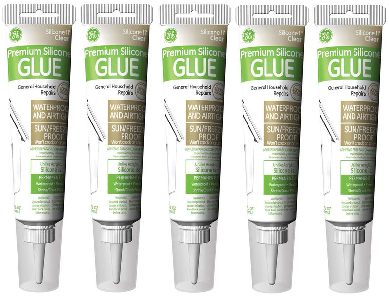 Silicone II Household Glue & Seal, 5 Pack