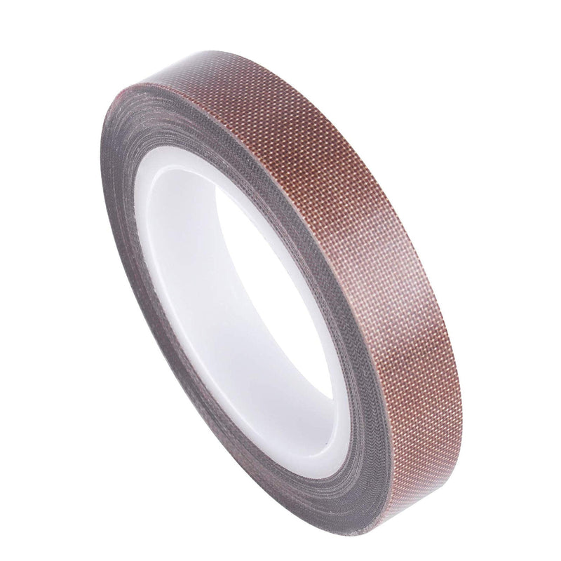 Teflon Fabric Tape, 1/2 Inch 30 Feet PTFE Tape for Vacuum Sealer Machine, Hand Impulse Sealers Insulation PTFE Coated Fiberglass Adhesive Tape Compatible with FoodSaver, Seal A Meal, Weston, Cabella 1/2 IN