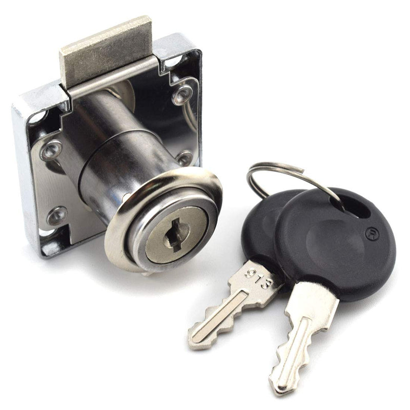 SDTC Tech Drawer Lock with Keys and Matching Screws for Cabinet/Wardrobe/Cupboard/Office Desk etc. (Cylinder Cam Length 22 mm) 22 mm Cylinder Cam