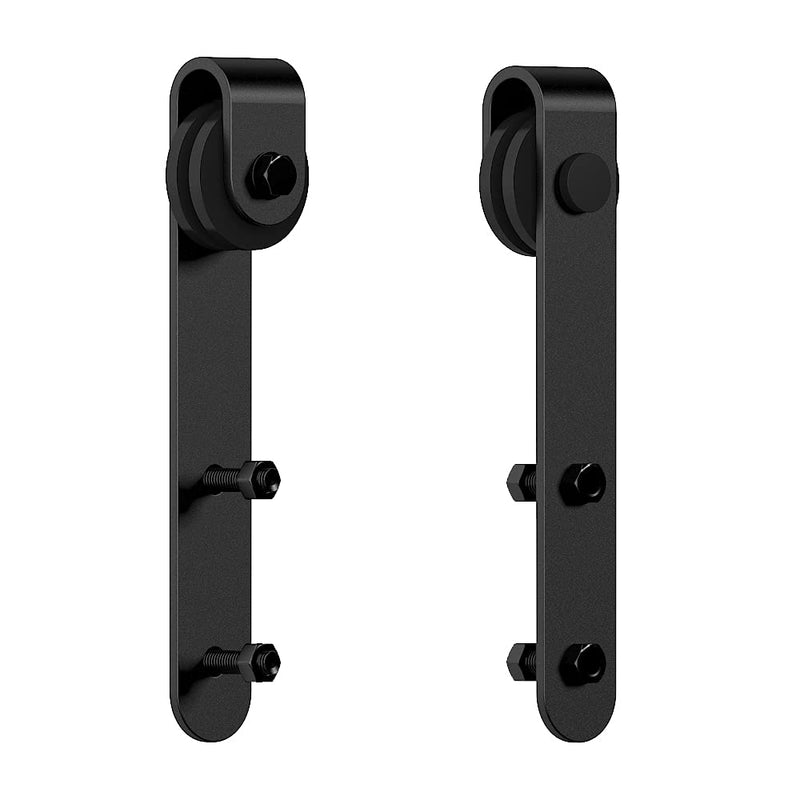 skysen Cabinet Sliding Barn Door Hardware Kit Super Mini Sliding Door Hardware for Wardrobe Cabinet TV Stand (ykd2-Roller Set)