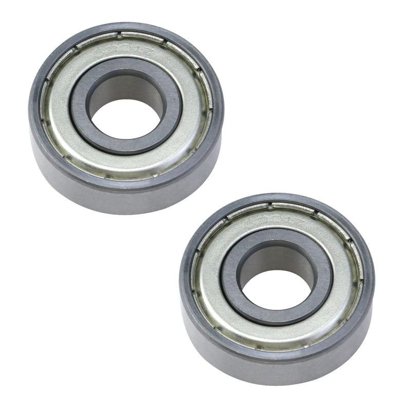 Antrader 2-Pack 12mm x 32mm x 10mm 6201Z Double Shielded Deep Groove Radial Ball Bearings 12 x 32 x 10mm