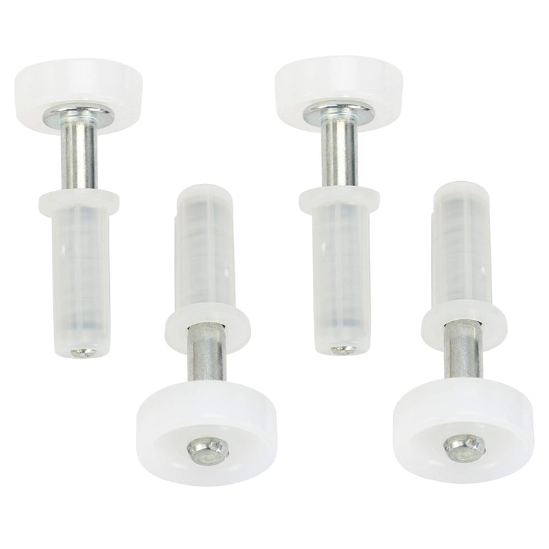 Spring-Loaded Bi-Fold Door Top Roller Guide Wheel, 4-Pack