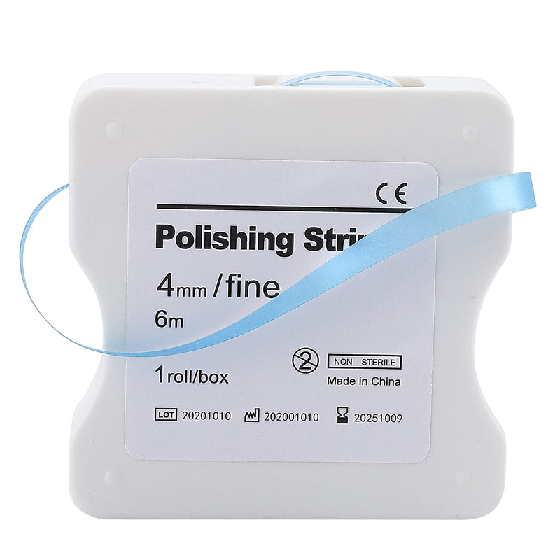 Dental Polishing Strip - Dental File for Teeth Sanding Grinding Deep Teeth Cleaning Tool Teeth Abrasive Finishing Strip Dental Care 4mm x 6M 1Roll Blue