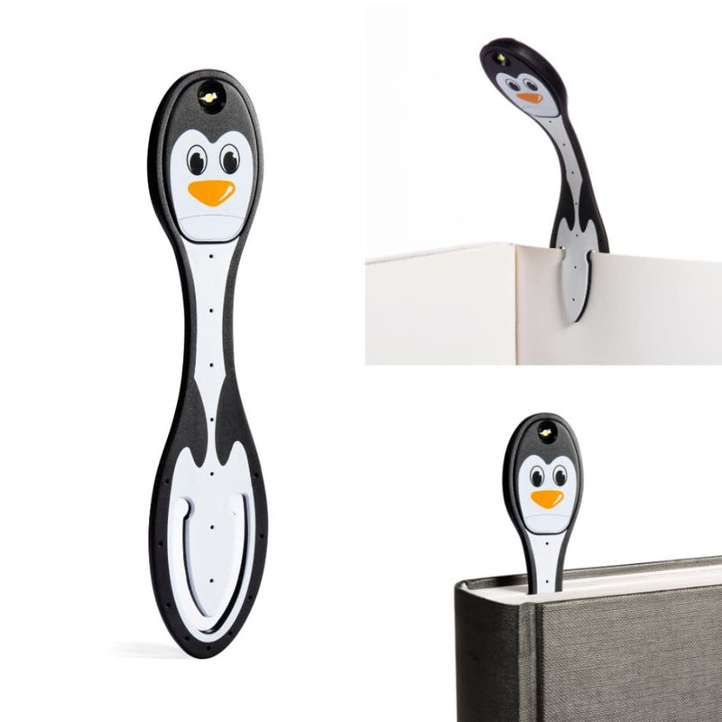 Gifts for Readers & Writers Flexilight 2-in-1 LED Reading Light | Clip-On Bookmark & Book Light | Reading Lamp for Children & Adults | Essential Book Accessories | Gift for Book Lovers Penguin