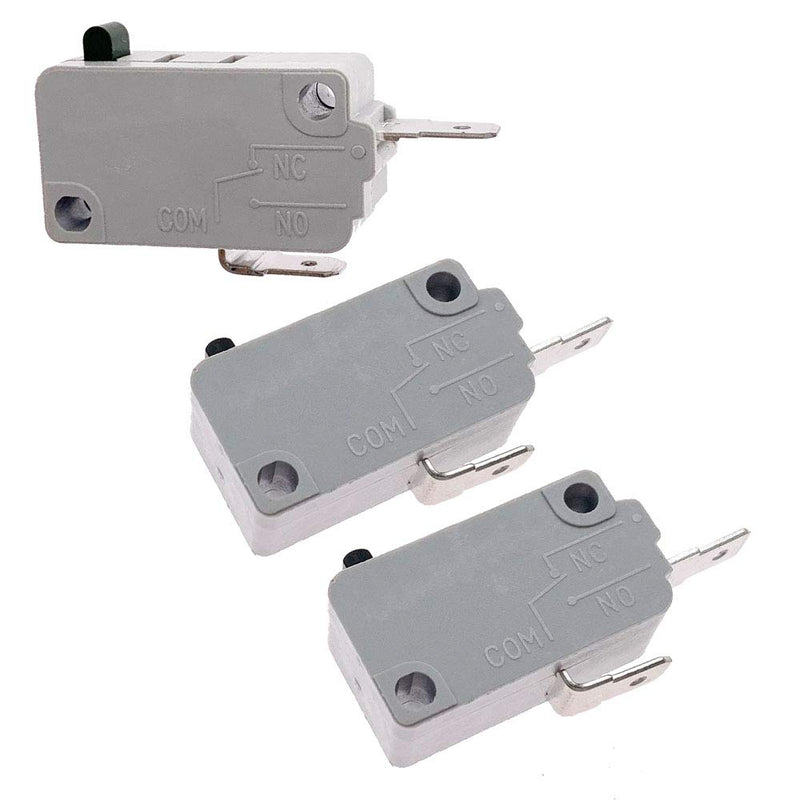 KW3A Microwave Oven Door Switch 16A 125/250V Door Interloc (2 Normally Open and 1 Normally Closes) 2 Normally Open + 1 Normally Closed