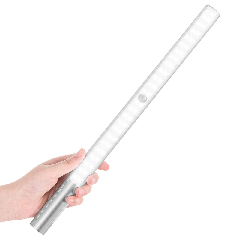 BLS LED Closet Light Battery Operated, T401 Super Bright Wireless Under Cabinet Lighting | Motion Sensor Light | Large 4500mAh Rechargeable Battery Powered | 6000K White Glow | 180 Days Battery Time 6000 Kelvin Clean White