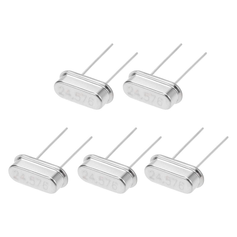 uxcell DIP Quartz Crystal Oscillators Resonators 24.576MHz HC-49S Replacements 5 Pcs