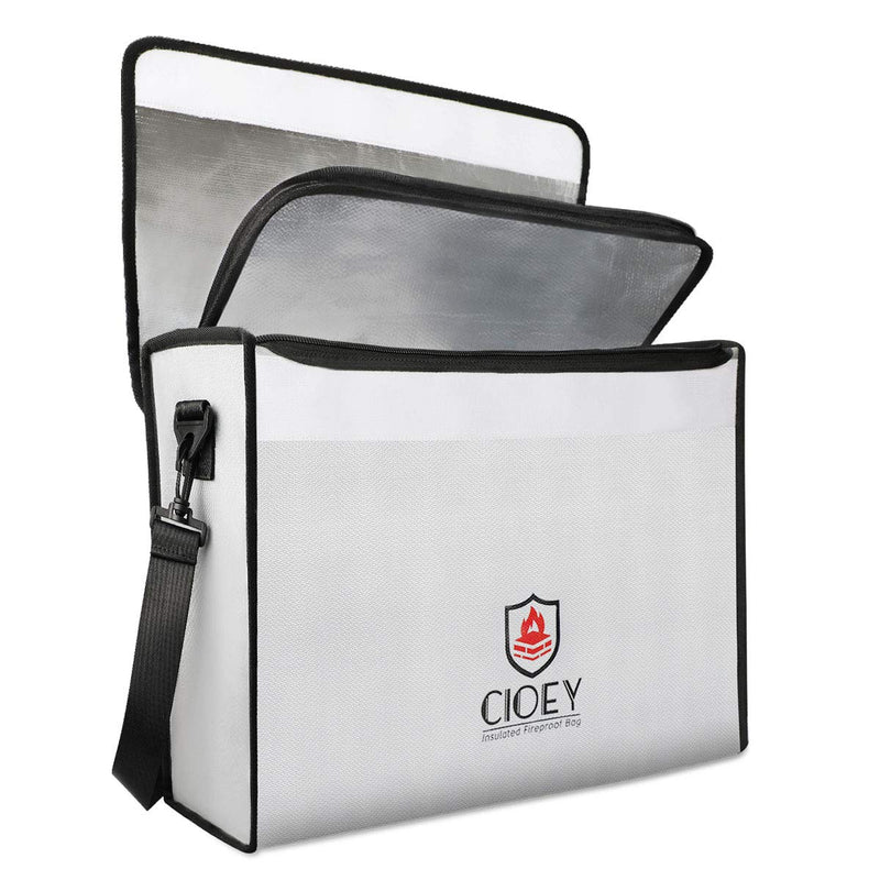 Fireproof Document Bag - Fireproof Box [Thermal Insulated] Fireproof Safety Boxes for Home Large Fireproof Bag Lockable Zipper Fireproof Safe Box Home Safes Fireproof Waterproof Fireproof Money Bag