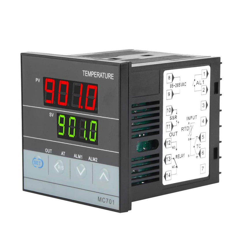 Pid Temperature Controller, K Type PT100 Sensor Pid Controller Temperature Controller High Sensitivity for Industrial