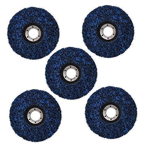 WFLNHB 5Pcs - 4-1/2" x 7/8" Strip&Clean Discs Replacement for Angle Grinders-Removes Rust Strips Paint Cleans Welds 5Pack